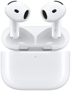 Apple AirPods 4 Wireless Earbuds, Bluetooth Headphones, with Active Noise Cancellation (Renewed)