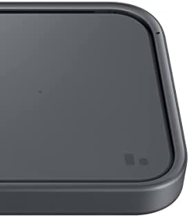 Samsung 15W Wireless Charger Single, Cordless Super Fast Charging Pad for Galaxy Phones and Devices, Compact Design, LED Indicator, USB C Cable Included, 2022, US Version, Grey