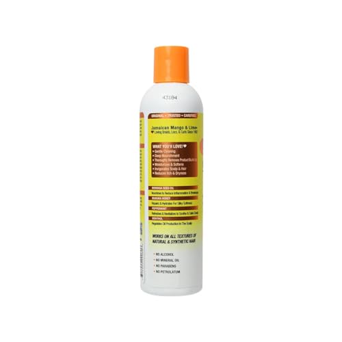 Jamaican Mango & Lime Love Your Locs Tingle Shampoo – Gentle yet Deep Cleansing & Scalp Tingling Shampoo for Textured Hair Hydrates & Removes Buildup – 8 oz
