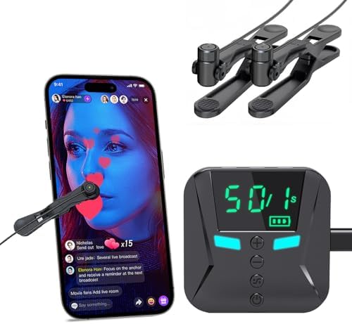 X2PRO Smartphone Auto Clicker: 150 Adjustable Speeds | Built-in Battery | Expandable to 9 clicking Tips | Random Speed Mode | for TikTok Live Likes, Mobile Gaming (3 Clicking Tip)