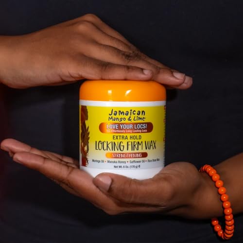 Jamaican Mango & Lime Love Your Locs Locking Firm Wax – Strong Hold Styling Wax for Locs, Twists & Braids – Strengthens, Conditions & Hydrates