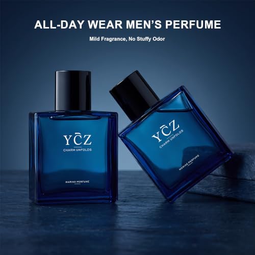 Ycz Midnight Marine Eau De Parfum For Men, 1.7 Fl Oz(2Pack)