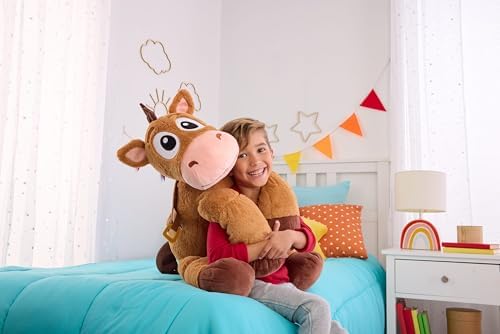 Mattel Disney and Pixar Toy Story 5 Ginormous Plush, 24-Inch Soft Toys, Extra-Large, Oversized Stylized Stuffed Animal Dolls