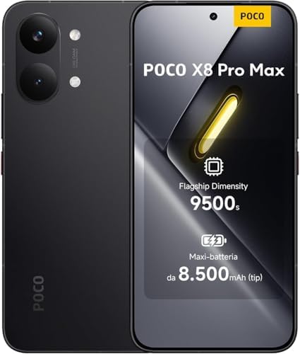 XIAOMI Poco X8 PRO MAX 5G Ai (Compatible with Tmobile Mint Tello & Global) (256GB + 12GB) 6.83" 50MP Gamers Phone NFC Dual sim Unlocked Model 2602BPC18G Liberado (White) | 50MP Cam, 2602BPC18G