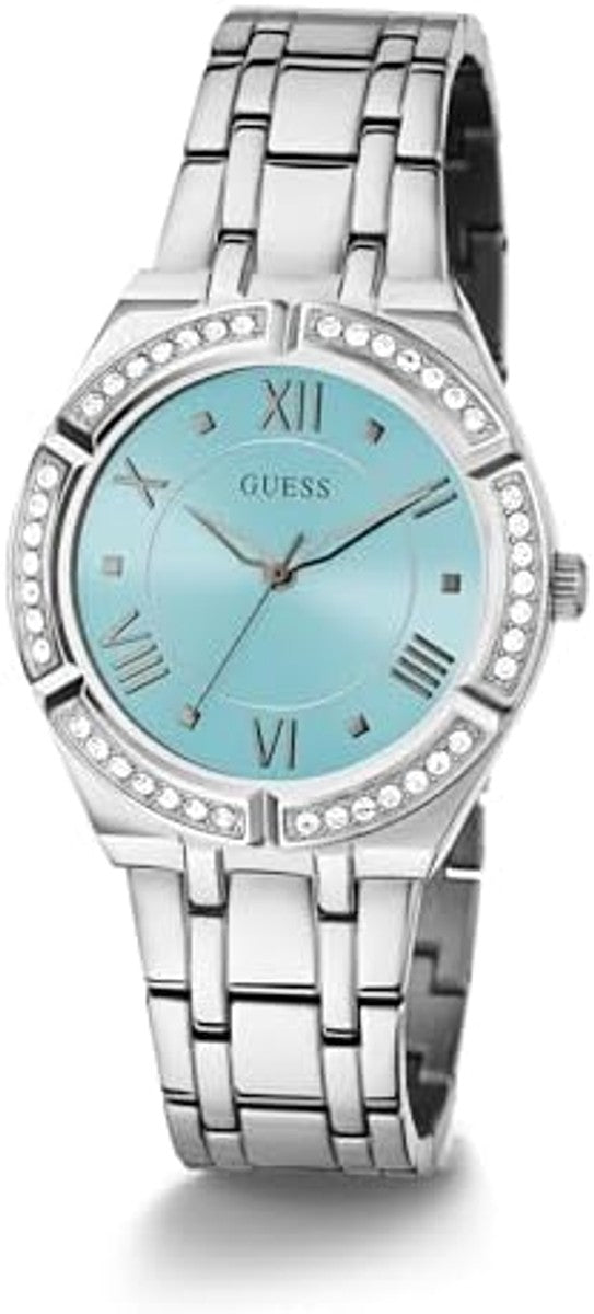 Ofertaza, GUESS Women's 36mm Watch - Silver Tone Blue Dial Silver Tone Case