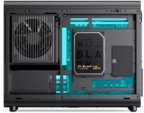 JONSBO D33 Black Micro ATX PC Case,High Airflow MATX case with Tempered Glass Panel,9 Fan Positions,High Compatibility,Supports MATX BTF MB, 435mm GPU/360AIO/172mm Air Cooler,ATX/SFX PSU,Black