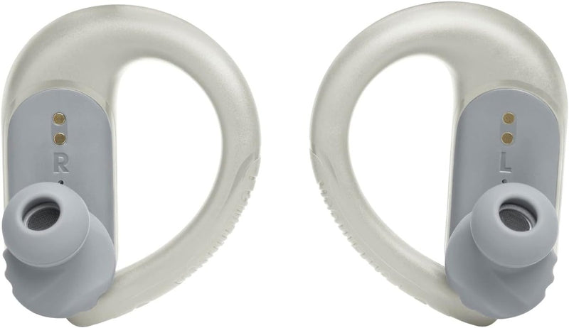 JBL Endurance Peak 3 - Dust and Water Proof (IP68) True Wireless Active Earbuds, JBL Pure Bass Sound, Up to 50 Total Hours of Playback with Speed Charge, Ambient Aware & Talk Thru (White)
