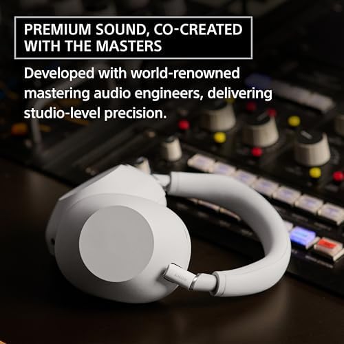 Sony WH-1000XM6 The Best Noise Canceling Wireless Headphones, HD NC Processor QN3, 12 Microphones, Adaptive NC Optimizer, Mastered by Engineers, Studio-Quality, 30-Hour Battery, Black