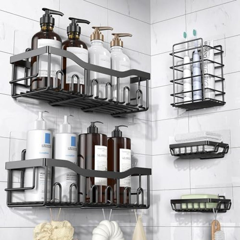 Ofertaza, EUDELE Adhesive Shower Caddy, 5 Pack Rustproof Stainless Steel