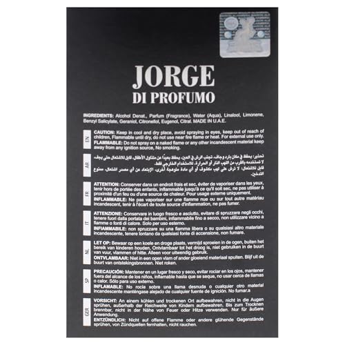 Jorge Di Profumo by Maison Alhambra for Men - 3.4 oz EDP Spray