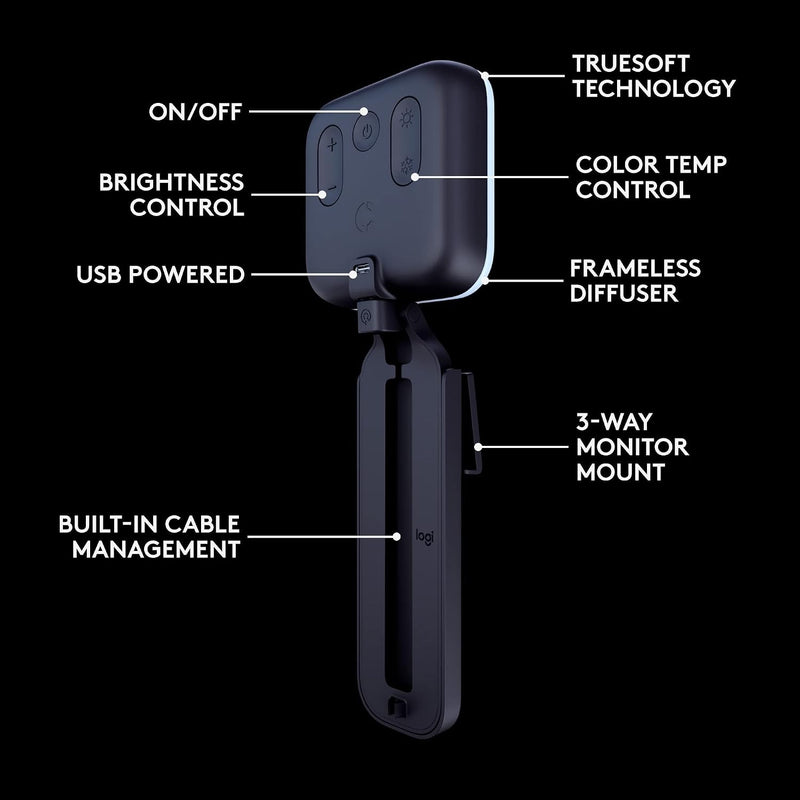 Logitech G Logitech for Creators Litra Glow Premium LED Streaming Light - Graphite