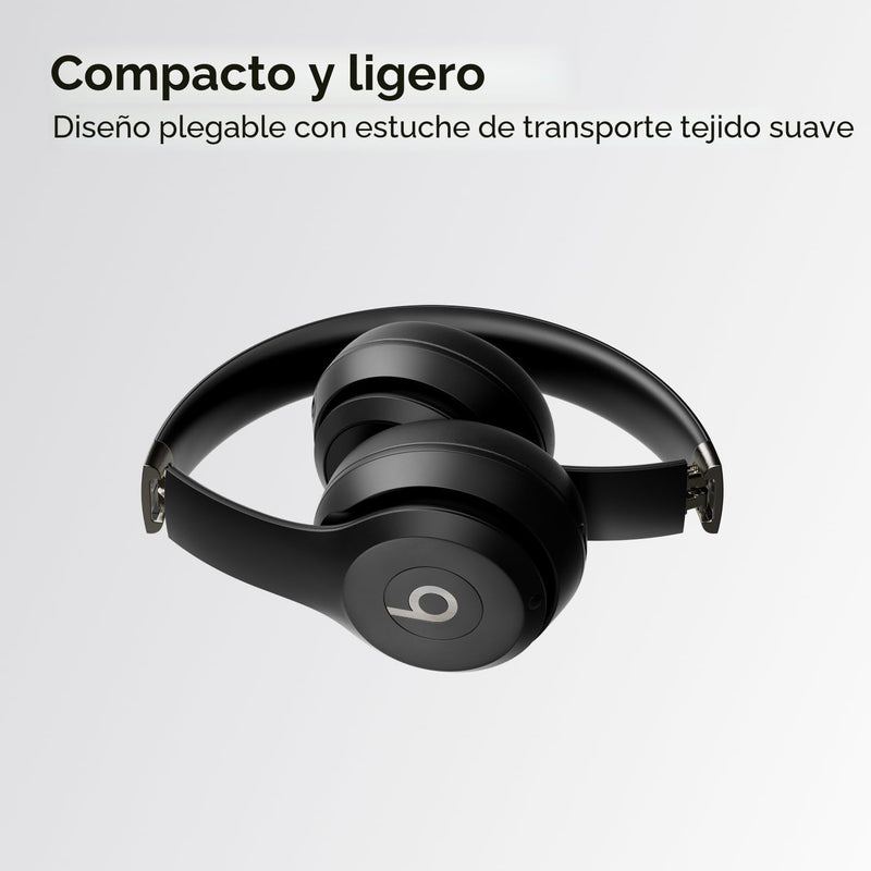 Beats Solo 4 - Negro mate — Audífonos inalámbricos Bluetooth on-ear, hasta 50h