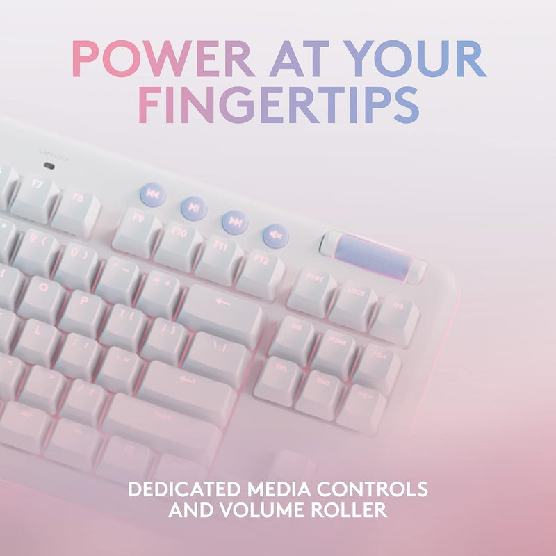 Logitech G713 Wired Mechanical Gaming Keyboard - White Mist