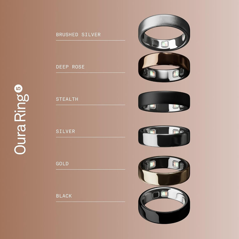 Oura Ring 5 - Anillo Inteligente de Salud y Sueño - Rosa Profundo
