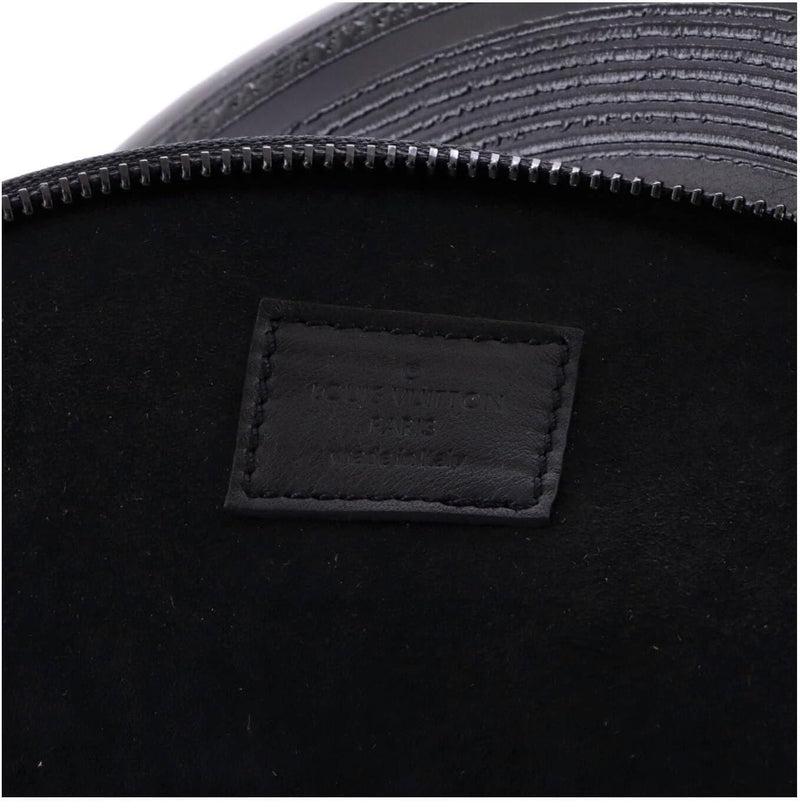 Louis Vuitton Estuche de mano para discos de vinilo de segunda mano, color negro