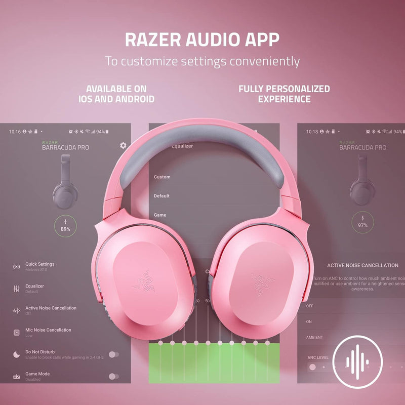 Razer Barracuda X Wireless Gaming & Mobile Headset, Quartz Pink