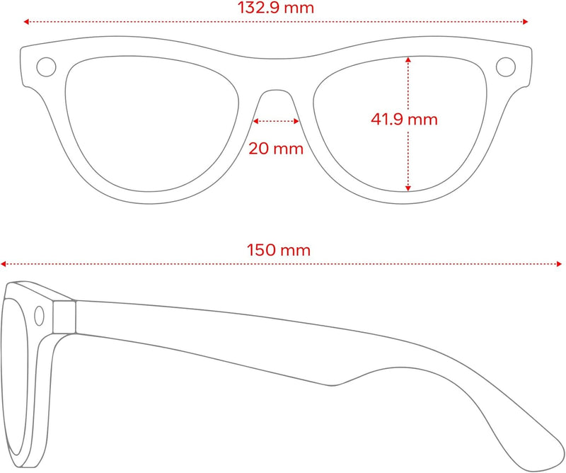 Ray-Ban Meta (Gen 1), Skyler, Shiny Black