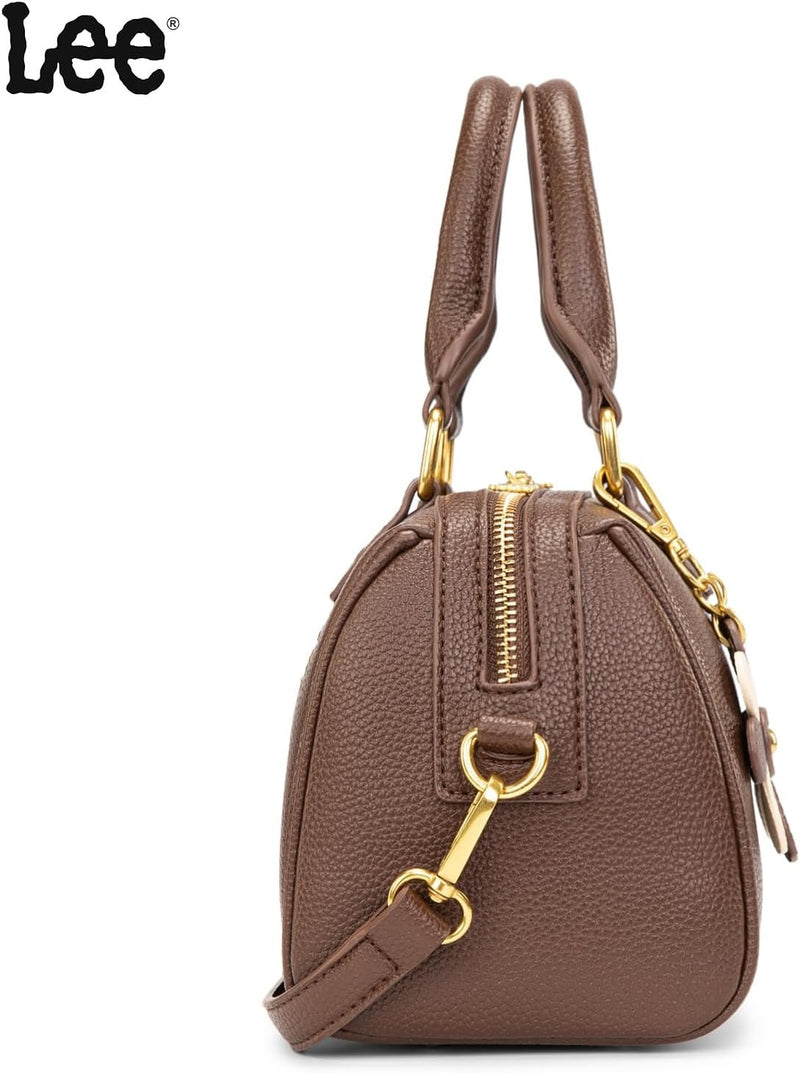 Montana West Lee Satchel Purses for Women, Small Top Handle Handbag, Convertible Crossbody Satchel