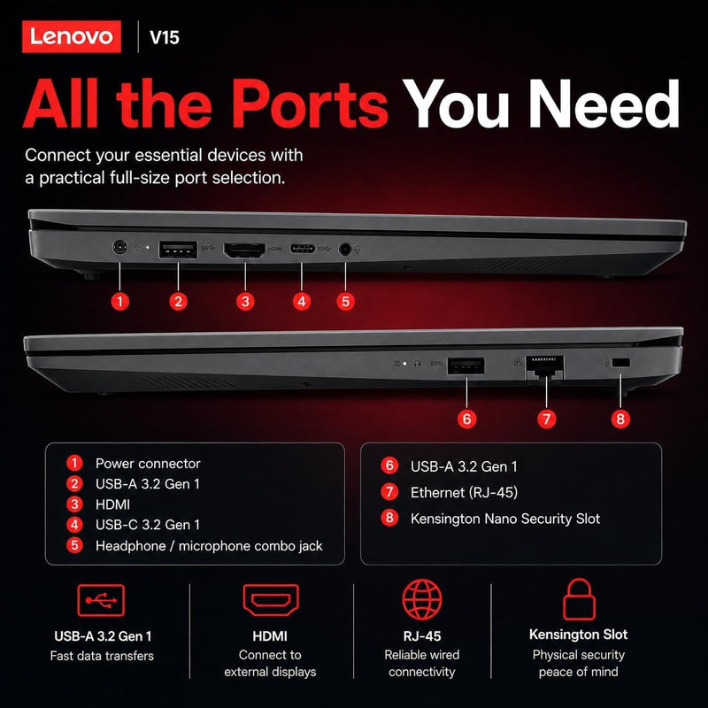 Lenovo New Released 15.6" FHD Business Laptop, AMD Ryzen 3 7320U(Outperforms i7-1065G7) Processor, 16GB DDR5 Ram, 512GB PCIe Storage, Long Battery Life, Wi-Fi 6, Windows 11 Pro with MS365 for Web