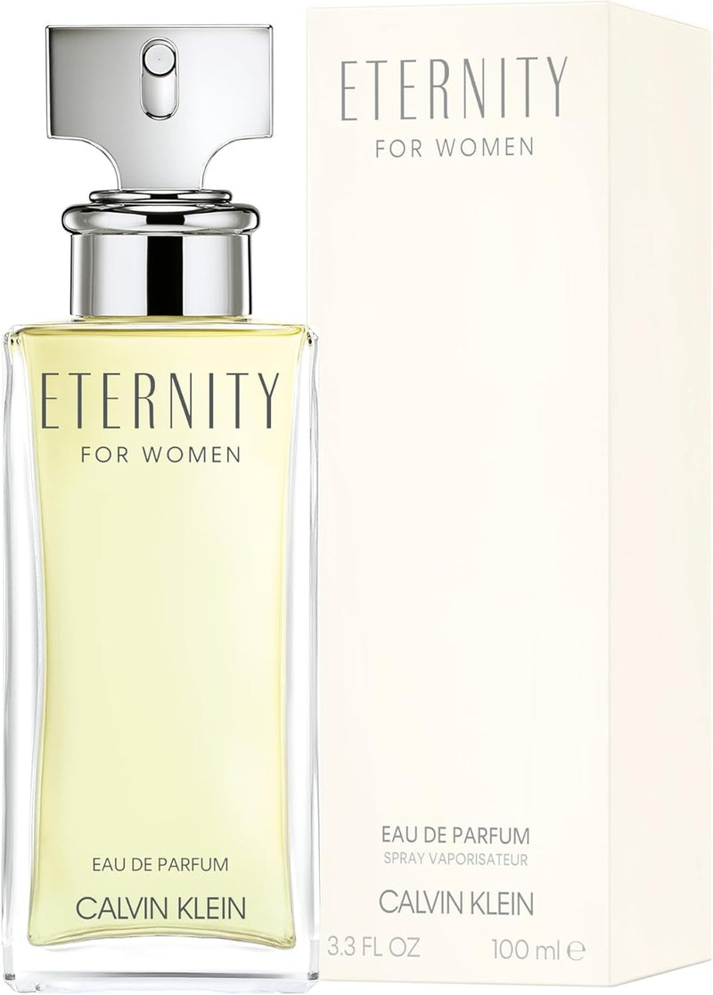 Calvin Klein Eternity Eau de Parfum – Floral Women's Perfume – With Notes of Bergamot, White Lily, White Rose, Sandalwood & Amber – Long Lasting Fragrance