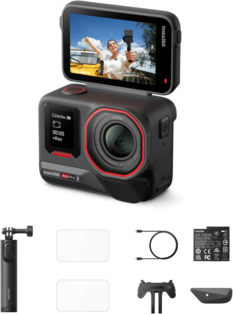 Insta360 Luna Ultra Endurance Bundle — Cámara vlogging 8K con lentes Leica