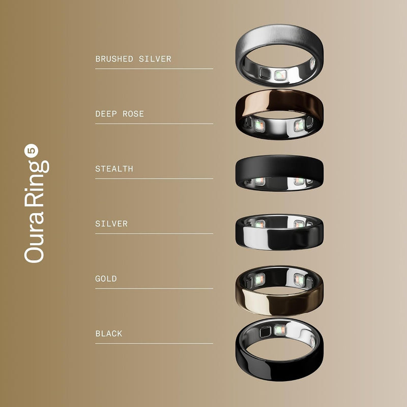 Oura Ring 5 - Anillo Inteligente de Salud y Sueño - Oro