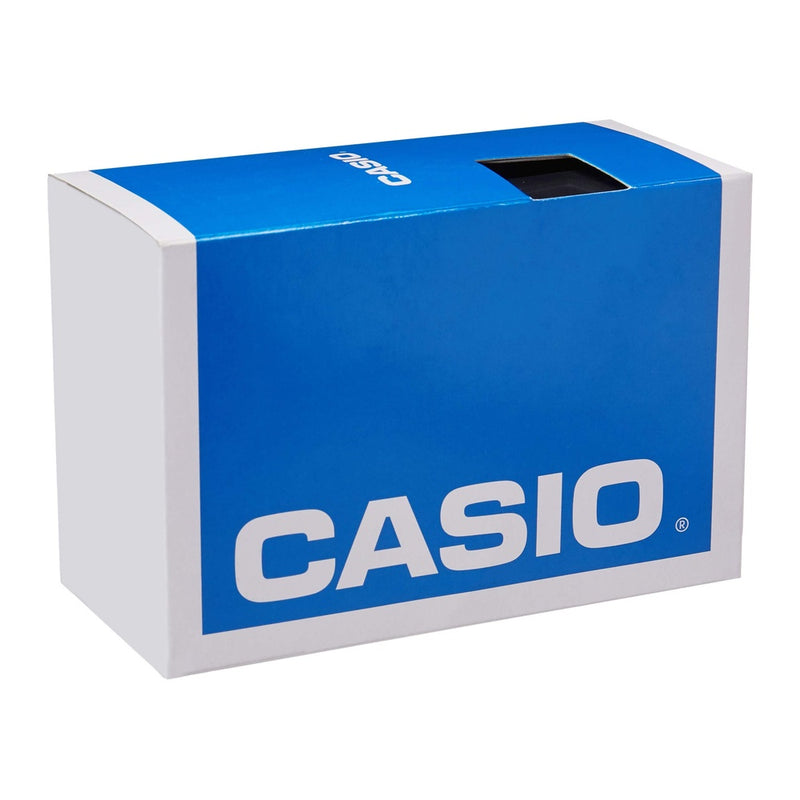 Reloj Casio Vintage con calculadora, caja de resina, cronómetro, hora dual, alarma diaria, calendario automático y batería de 5 años