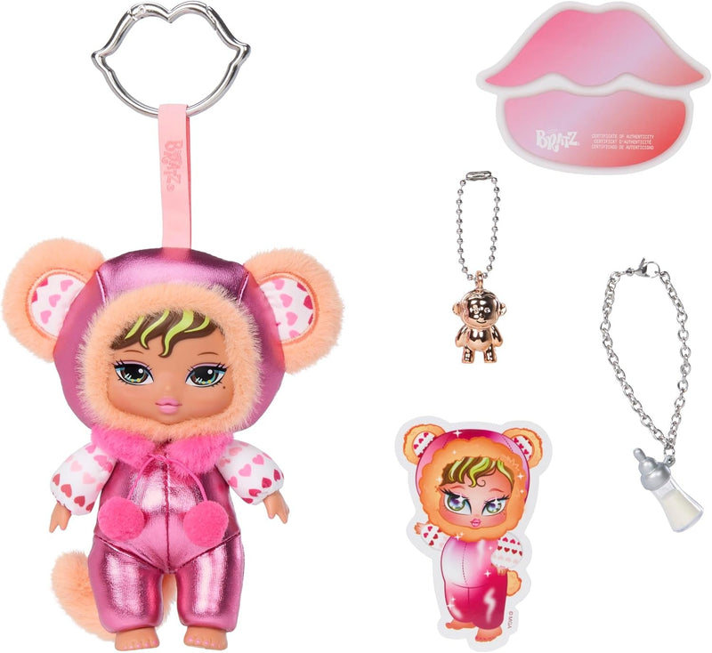 Bratziez Tokyo a Go-Go Seriez Plush Blind Box with Charm Clip and Accessory, Collectible Characters