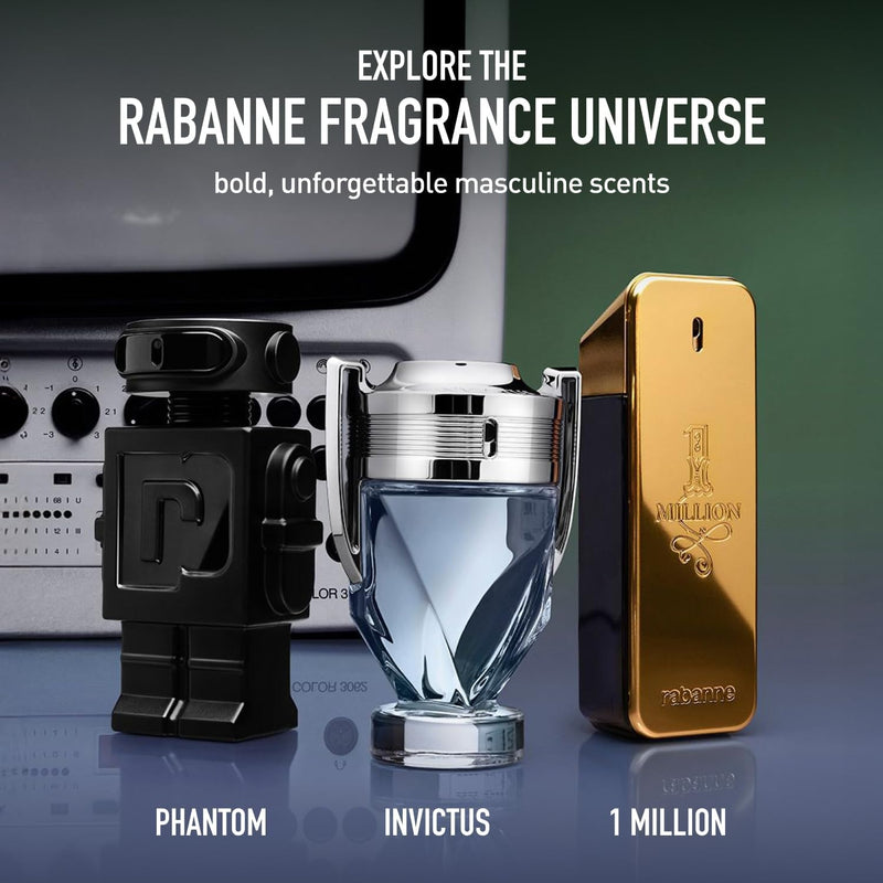 paco rabanne Rabanne 1 Million Eau de Toilette - Long Lasting Designer Fragrance for Men with Mandarin, Cinnamon & Amber - Luxury Men's Perfume Spray