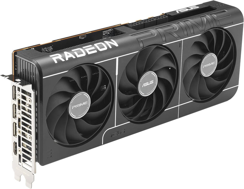 ASUS Prime AMD Radeon RX 9070 XT 16GB GDDR6 OC Edition Graphics Card, AMD (PCIe 5.0, HDMI/DP 2.1, 2.5-Slot Design, Axial-tech Fans, Ball Bearings, Dual BIOS, GPU Guard), 3 Year Warranty
