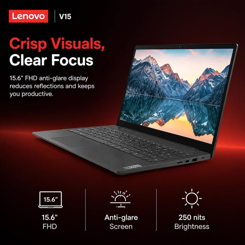 Lenovo New Released 15.6" FHD Business Laptop, AMD Ryzen 3 7320U(Outperforms i7-1065G7) Processor, 16GB DDR5 Ram, 512GB PCIe Storage, Long Battery Life, Wi-Fi 6, Windows 11 Pro with MS365 for Web