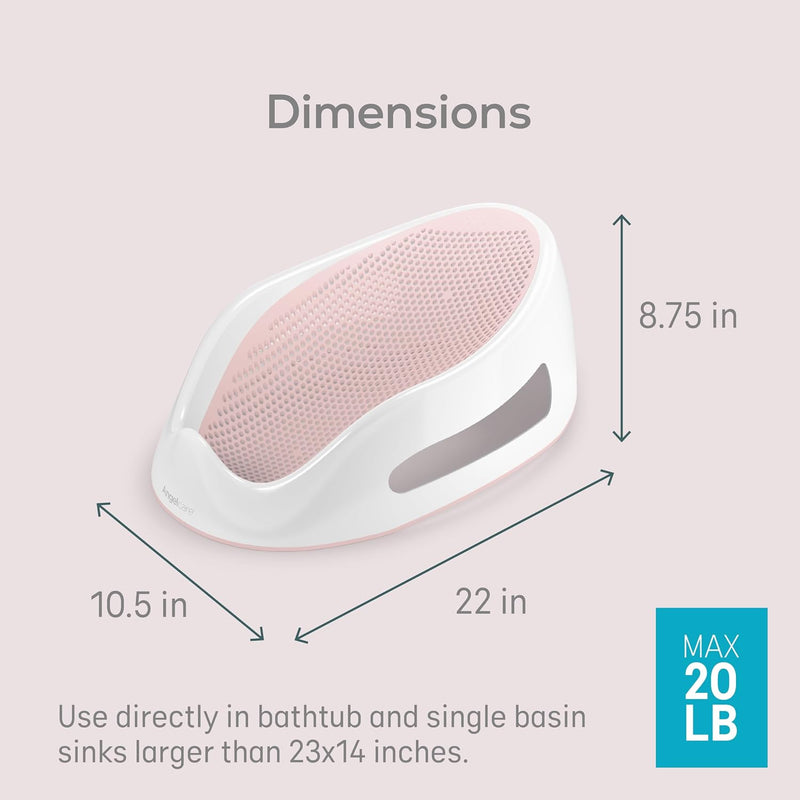 Angelcare Soft-Touch Asiento de Baño y Enjuagador para Bebé Rosado