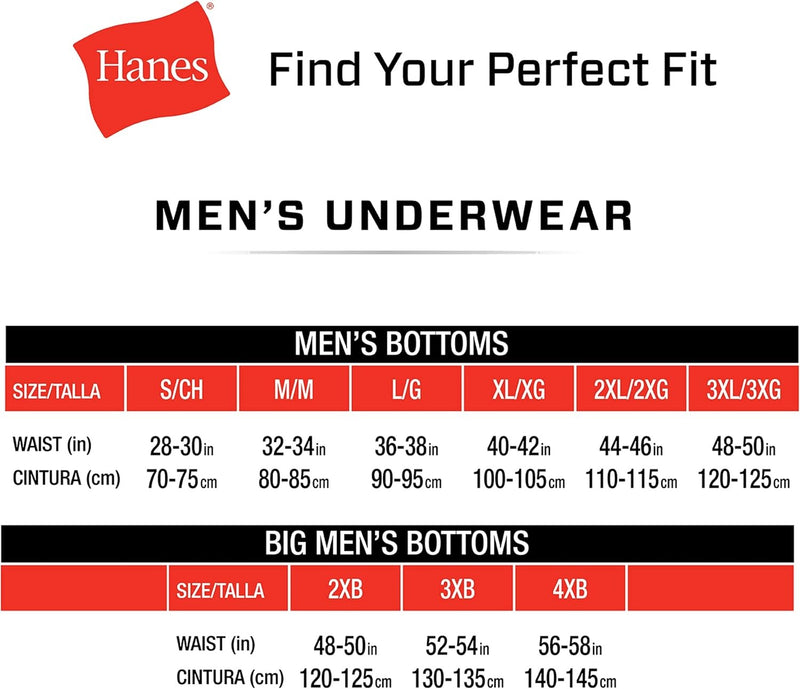 Pack 6 Hanes mens Underwear Boxer Briefs Pack