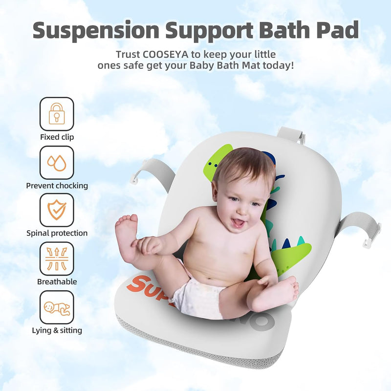 MoreFeel Bañera Plegable para Bebé con Termómetro Toalla y Cojín Modelo 5