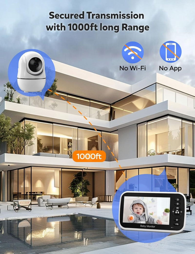 GoodBaby 5" Baby Monitor with Camera and Audio