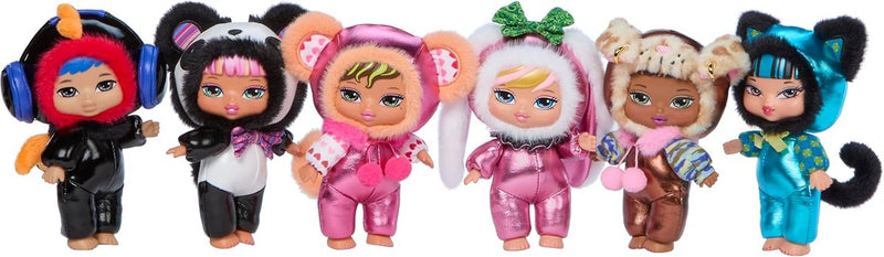 Bratziez Tokyo a Go-Go Seriez Plush Blind Box with Charm Clip and Accessory, Collectible Characters
