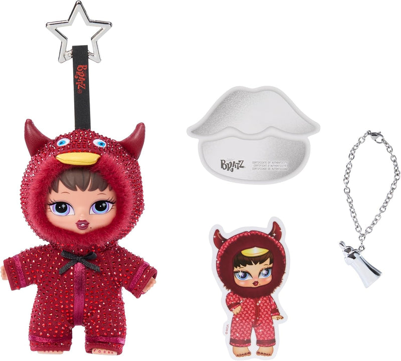 Bratziez Bling Seriez 25th Anniversary Plush Blind Box with Charm Clip and Accessory, Collectible Characters