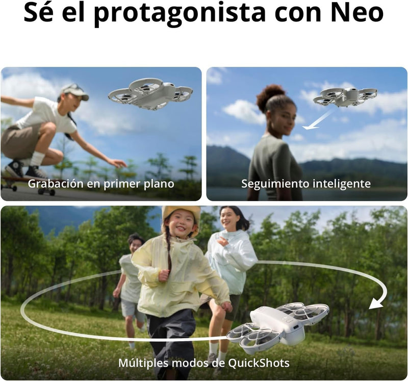 DJI Neo Motion Fly More Combo, Mini Drone with 4K UHD Camera for Adults, 135g Self Flying Drone that Follows You, Palm Takeoff, Subject Tracking, QuickShots, with RC Motion 3 and 3 Batteries