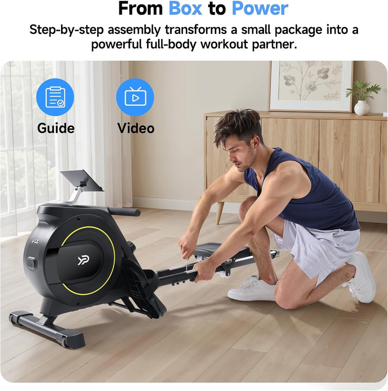 YPOO store Home rowing machine, 350 lb capacity