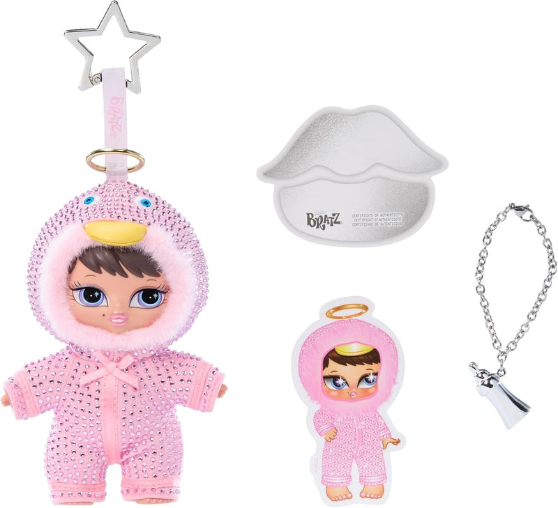 Bratziez Bling Seriez 25th Anniversary Plush Blind Box with Charm Clip and Accessory, Collectible Characters