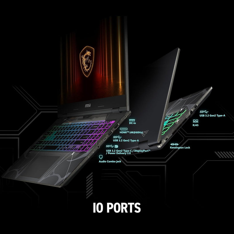 msi Cyborg A15 AI 15.6” FHD 144Hz Thin & Light Gaming Laptop – Ryzen 7 260, GeForce RTX 5050, 16GB DDR5, 1TB SSD, Portable Design, Wi-Fi 6E, Windows 11 B2HWEKG-074US