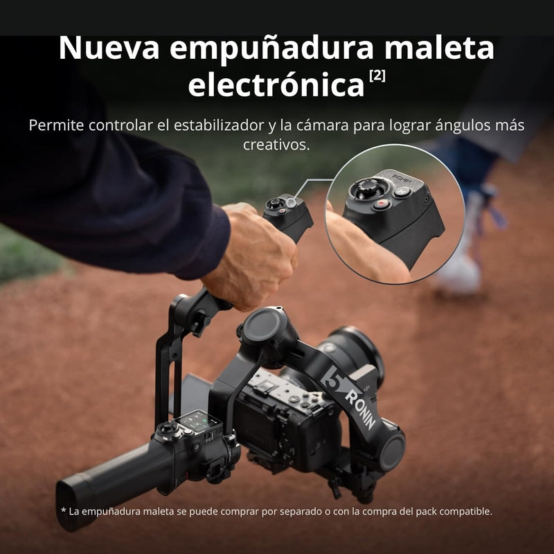 DJI RS 5, Estabilizador de cardán para cámara Canon/Sony/Panasonic/Nikon/Fujifilm, perillas de ajuste fino, bloqueos de eje automatizados de segunda generación, trípode de apertura rápida, nuevo