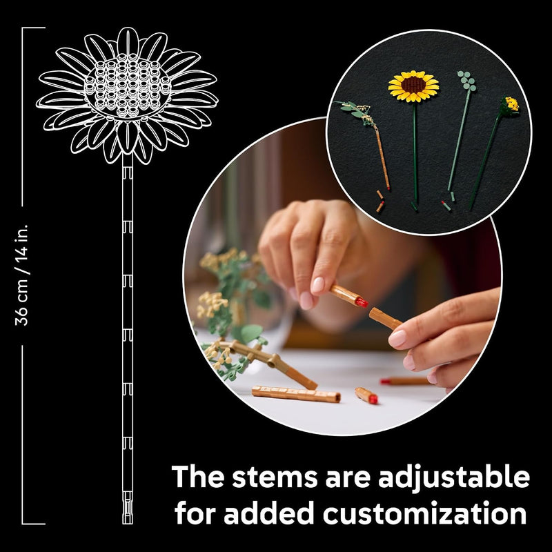 LEGO Botanicals Sunflower Bouquet Building Set