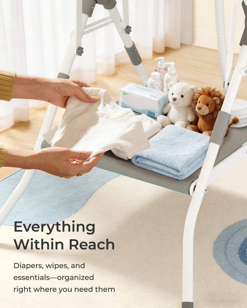 BUNWAG Bañera 2 en 1 con Soporte Plegable de Altura Ergonómica