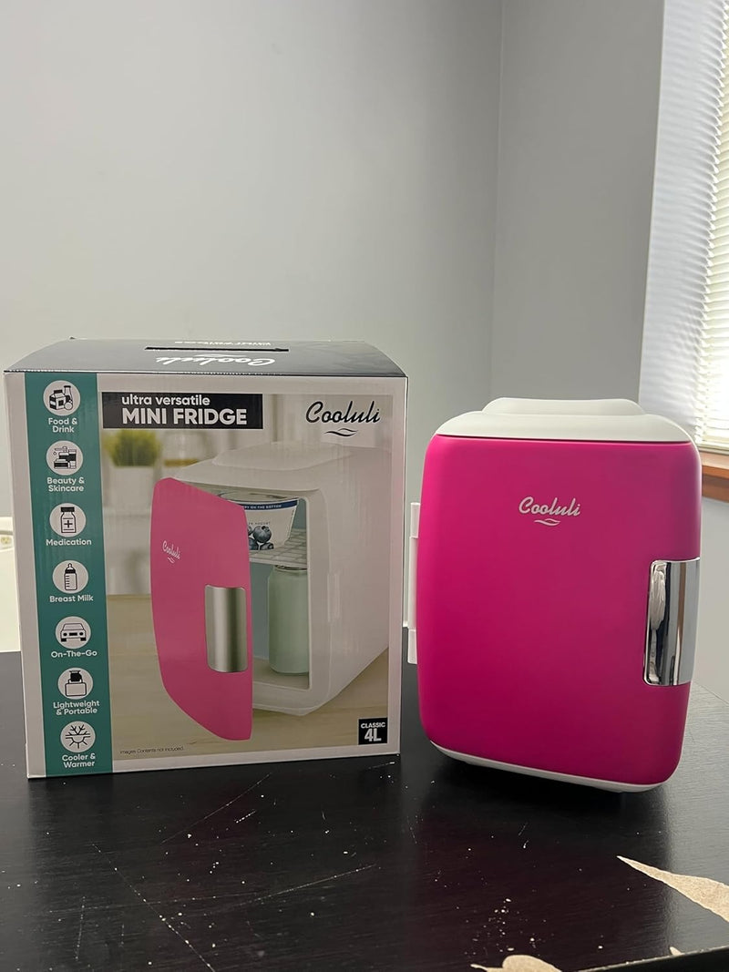 Cooluli store Cooluli Mini Electric Refrigerator, Cooler and Warmer (4 Liters/6 Cans)