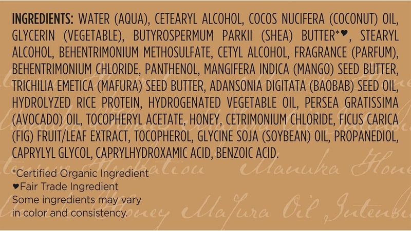 SheaMoisture Mascarilla de hidratación intensiva para el cabello, miel de manuka y aceite de mafura para cabello seco y dañado, tratamiento para el cabello profundo 11.5 oz