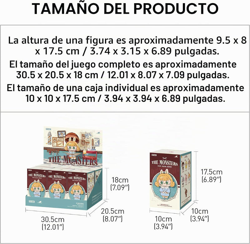 POP MART The Monsters Hair Salon - Caja Ciega de Peluche (Labubu)