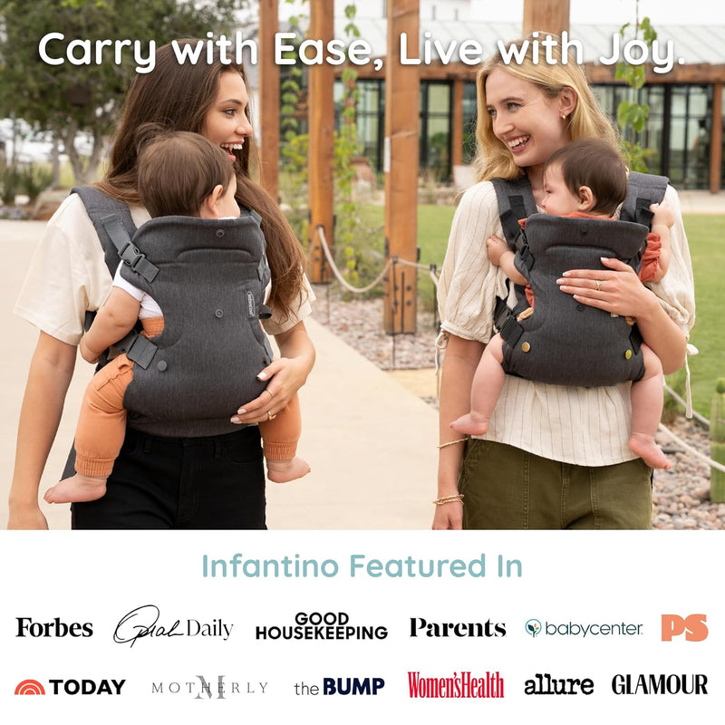 Infantino Flip Luxe 4 en 1 Portabebés Ergonómico Onyx