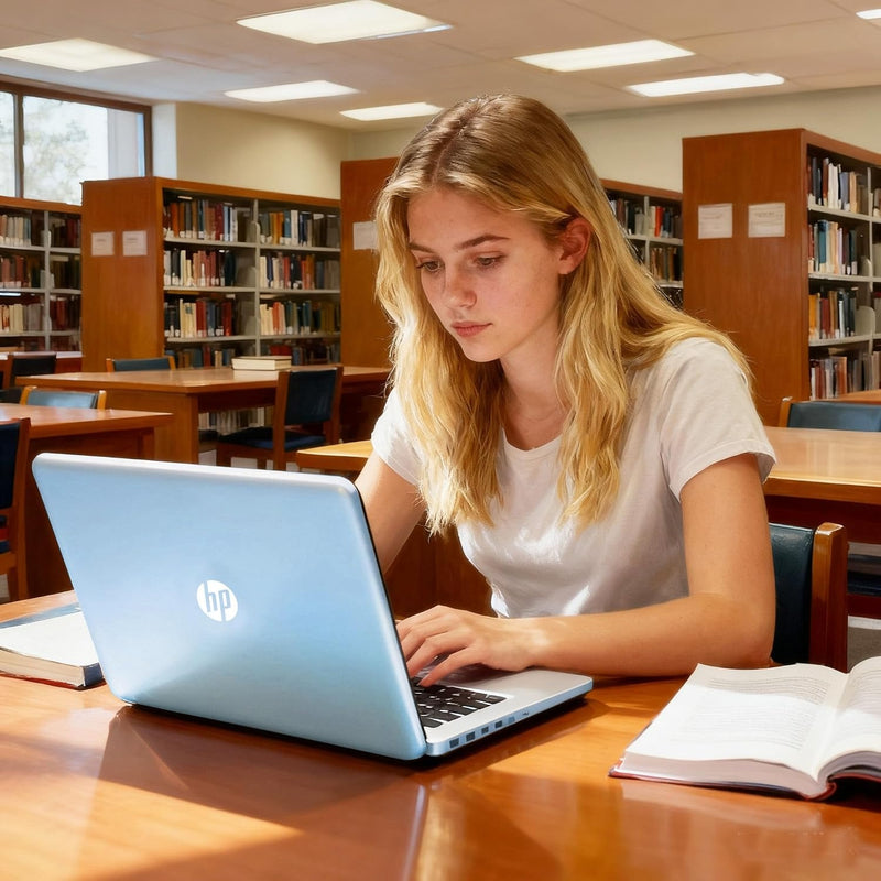 HP 14 inch Laptop Computer, 2026-2027 Edition, Intel N150 Processor, 4GB DDR5 RAM, 128GB SSD, 1TB Cloud Storage, Windows 11 with Microsoft 365