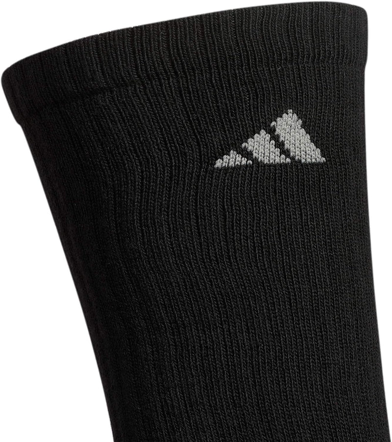 adidas Men's Athletic Cushioned Crew Socks 6 Pairs